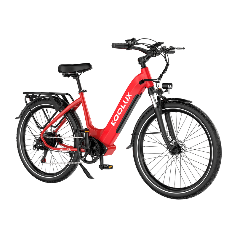 KOOLUX X2 Hydraulic Brake E-bike UK – 48V 15Ah 80km Range 26" 250W